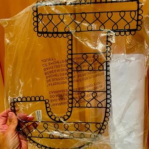 Pottery Barn J monogram wall art